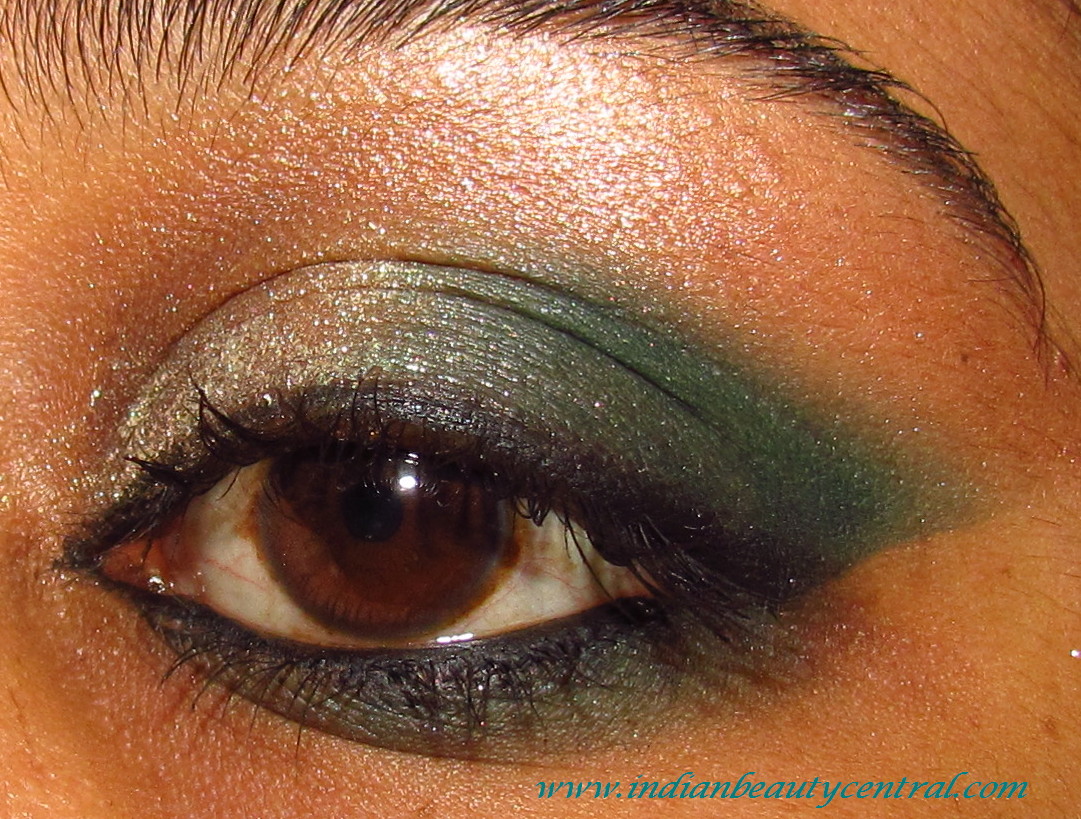 Indian Beauty Central Festive eye makeup lookSmokey Teal