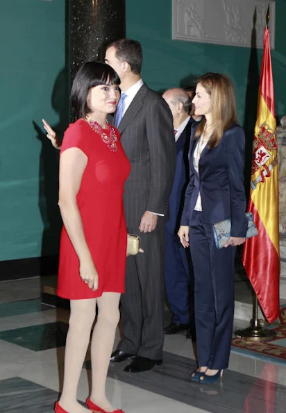 King Felipe and Queen Letizia meet with representatives of associations and foundations of victims of terrorism