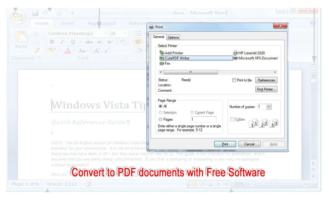 microsoft xp document writer free download