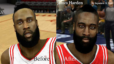 James Harden Face, Hair, Beard Fix