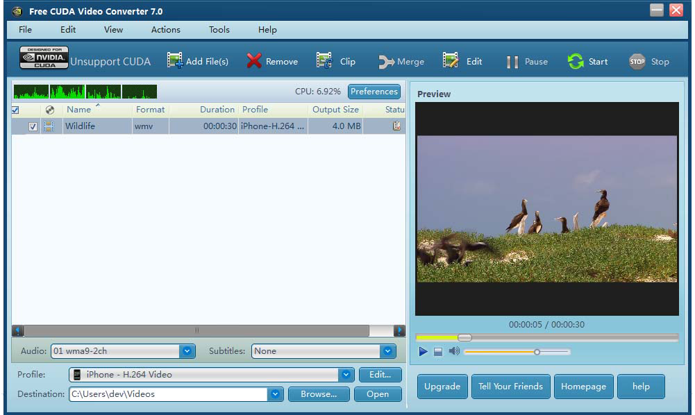 Download gratis CUDA Video Converter full version