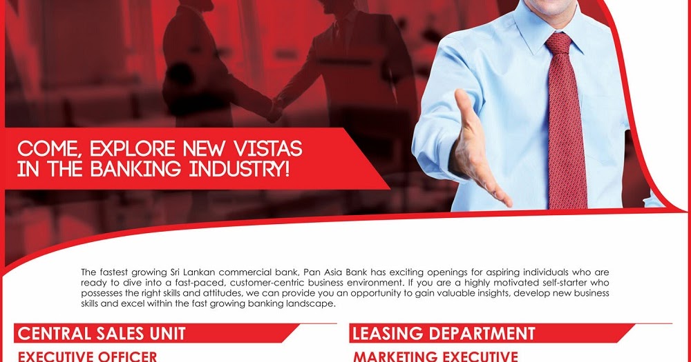 Job Vacancies at Pan Asia Bank