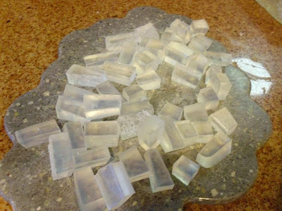 Pieces of soap