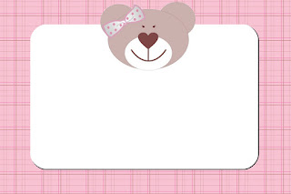Bear Girl Free Printable Invitations, Labels or Cards.