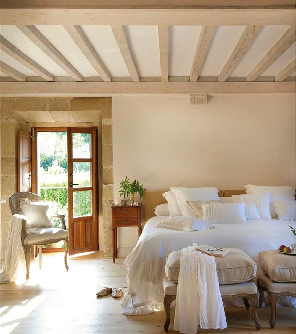 Ideas para un dormitorio de inspiración rústica