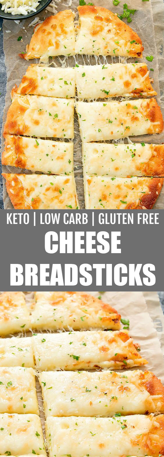 Low Carb & Gluten Free Cheese Breadsticks Low Carb & Gluten Free Cheese Breadsticks