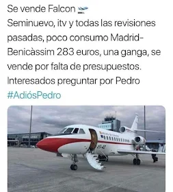 Se vende Falcon, seminuevo, itv y todas las revisiones pasadas, poco consumo, Madrid - Benicàssim 283 euros, una ganga, se vende por falta de presupuestos. Interesados preguntar por Pedro #AdiósPedro