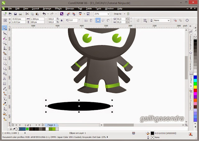 Free Download Vector Little Cute Ninja