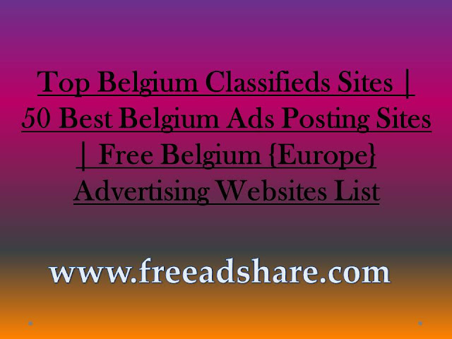 Top 50+ Free Belgium Classified Sites List
