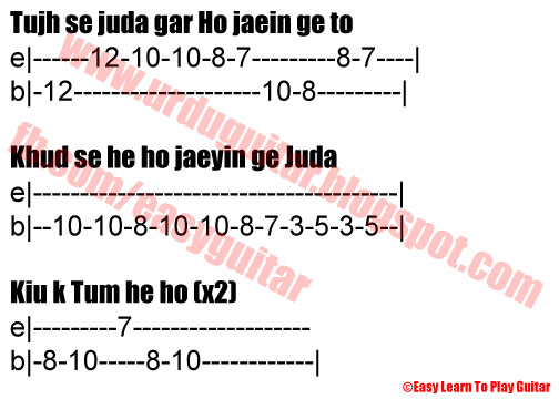 Tum Hi Ho Chords No Capo