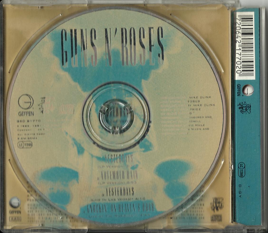 Horror Movies and Beer! Guns N' Roses Yesterdays