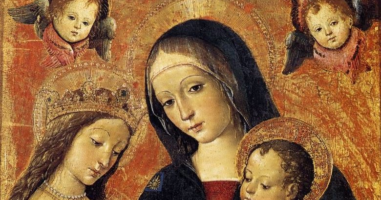 BEAUTIFUL PAINTINGS: PINTURICCHIO The Mystical Marriage of St Catherine