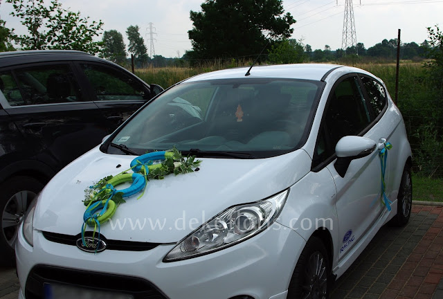 dekoracja samochodu ślubnego - auto do ślubu opolskie