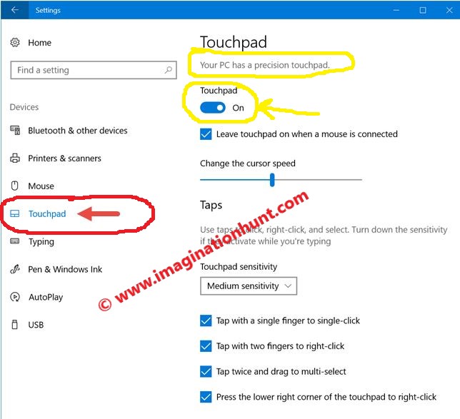 Imagination Hunt How to check PC has a precision touchpad?