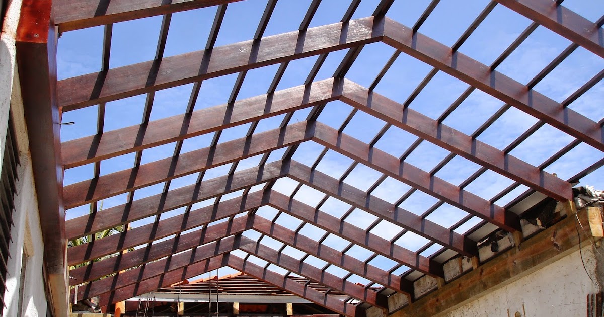 TECHOS Y CIELOS: Artesón de Madera Tratada + Teja Importada Pto. San José