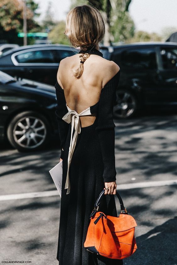 Look-For-Less: Céline Open Back Bow Tie Dress