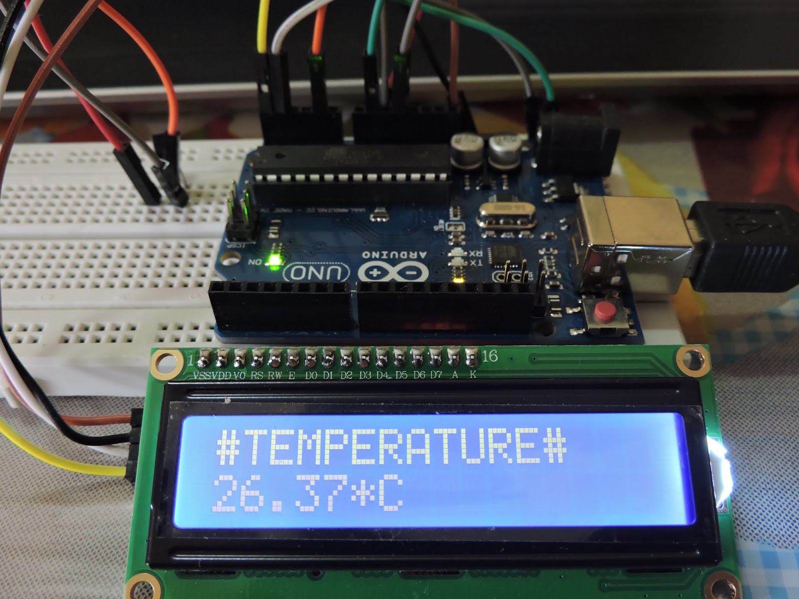 ARDUINO CODE FOR TEMPERATURE SENSOR