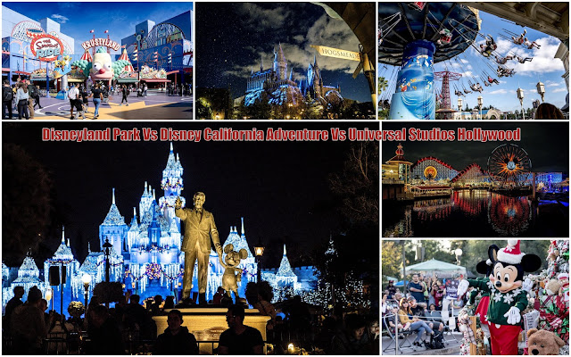 Disneyland Park vs Disney Adventure Park vs Universal Studios Hollywood  - Battle of California Theme Parks Guide 2019