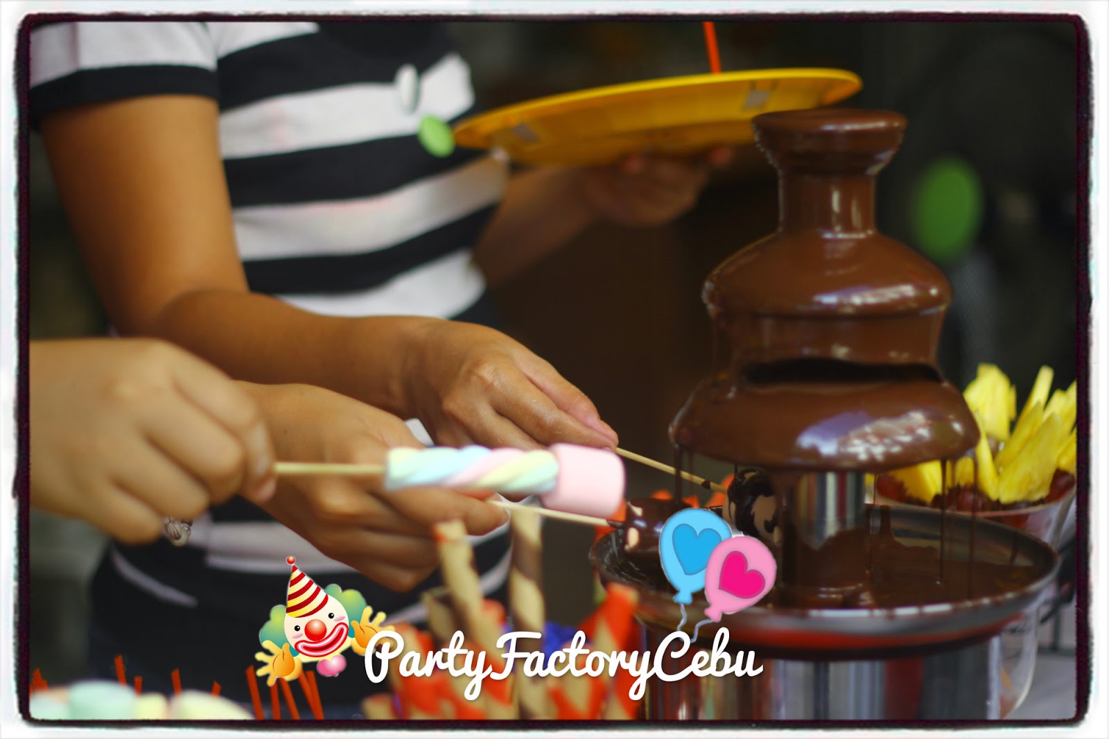 to PartyFactory Cebu CANDY BUFFET & CHOCOLATE FOUNTAIN DISPLAYS