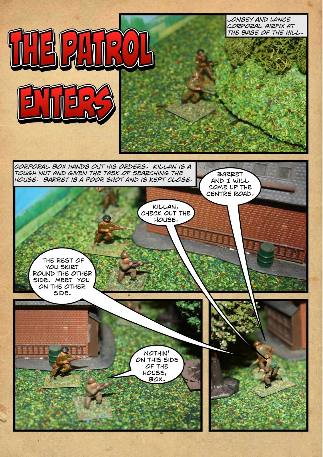Shaun's Wargaming with Miniatures NUTS Comic WW2 battle report North