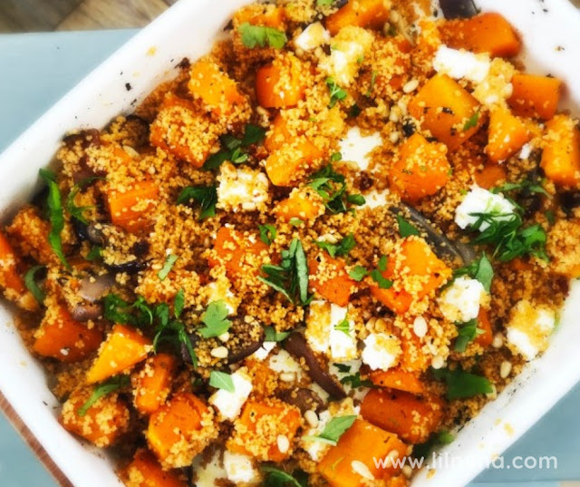 Roast Squash And Feta Couscous