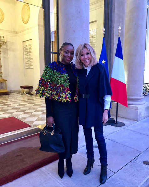 Chimamanda-Ngozi-Adichie-Brigitte-Macron-in-Paris