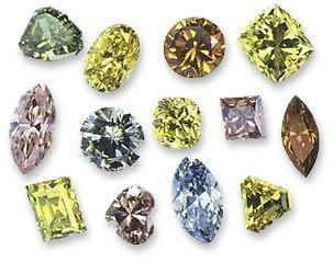 colored diamond rings