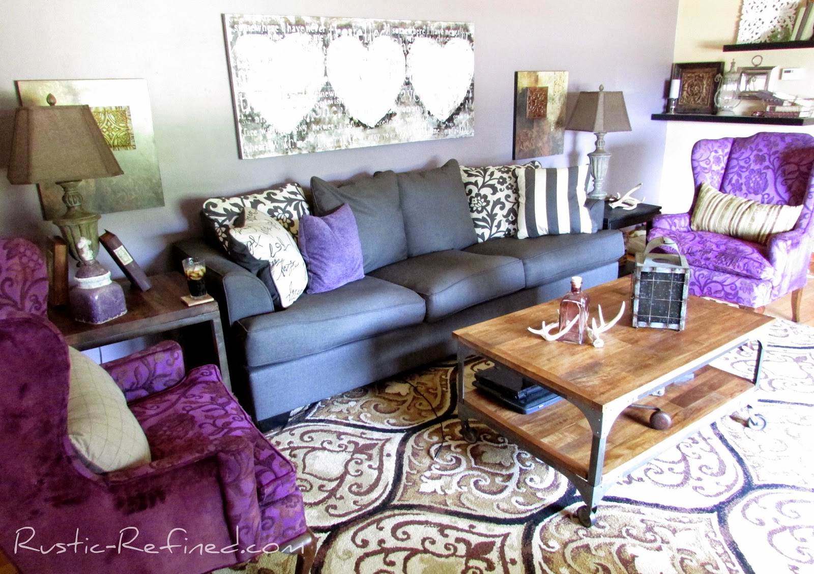 Summer Living Room Tour @ Rustic-refined.com