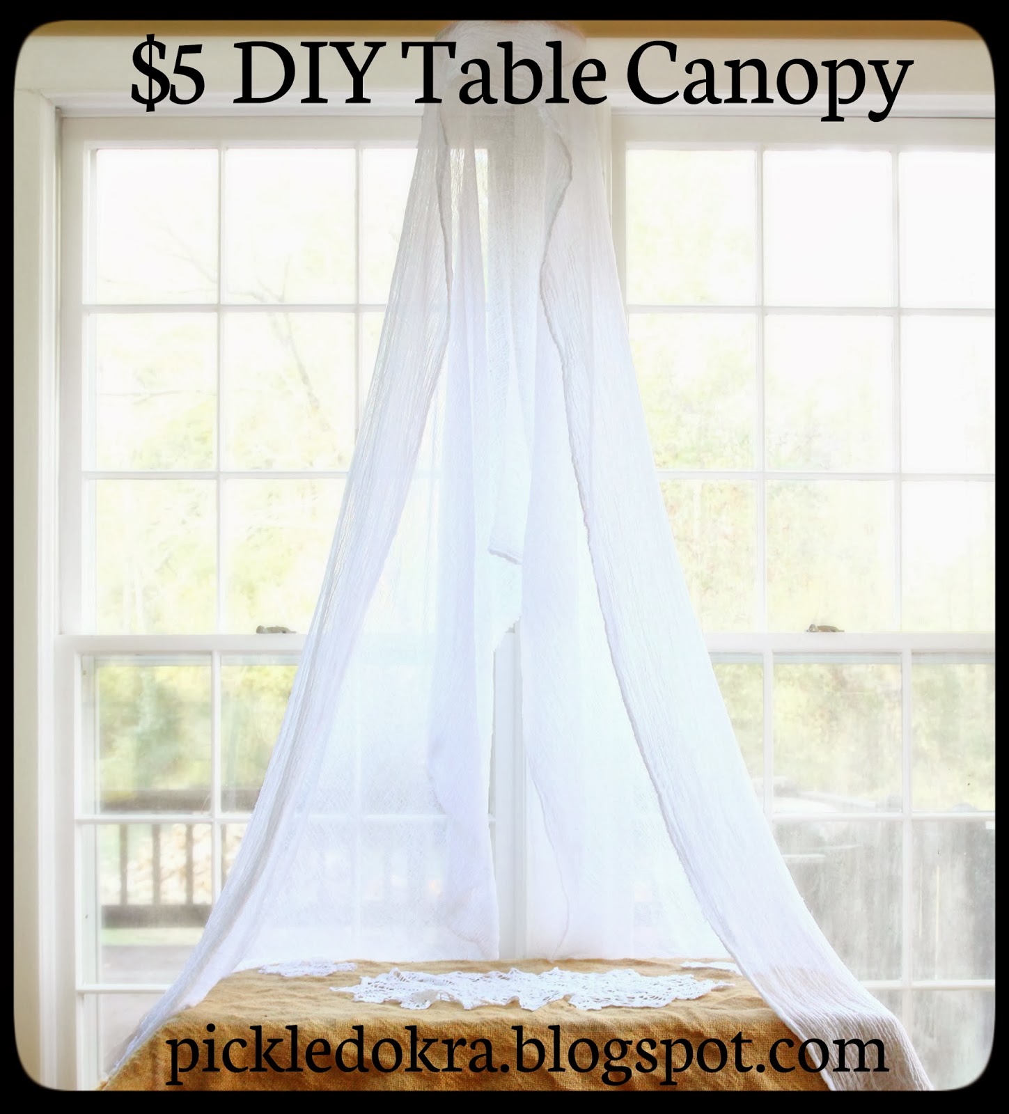 5 DIY Table Canopy