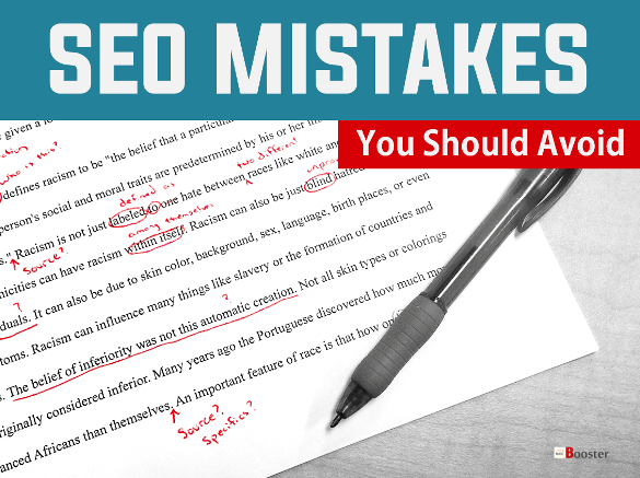 [Infographics] Top 10 Novice SEO Mistakes You Should Avoid & Correct