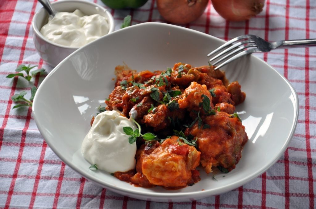 Pork Goulash With Herby Dumplings Home Delicious Recipe