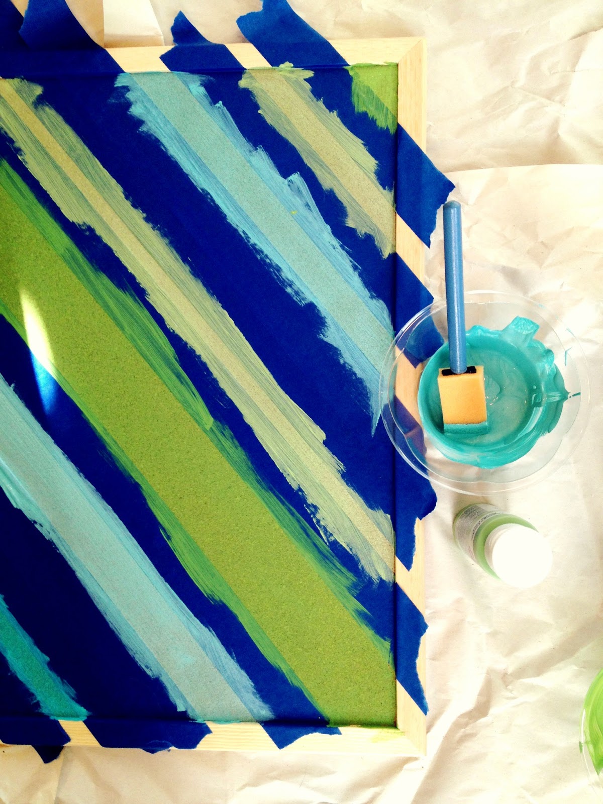 A Challenge a Day Painted bulletin board