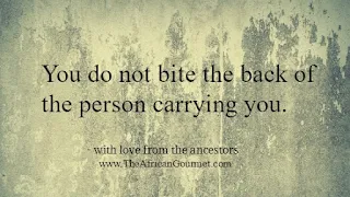 You do not bite the back of the person carrying you.