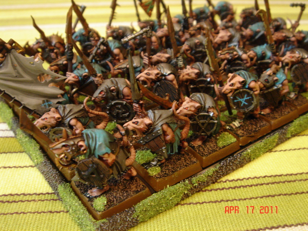 The Chattering Horde: New Clanrats Unit - FINISHED!