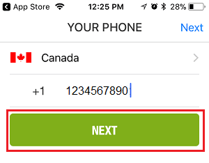 How to change country when making/login IMO account in iPhone