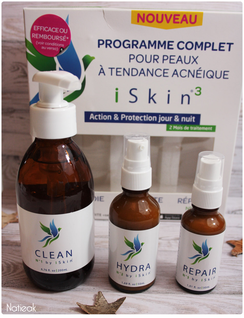 iSkin³ programme complet pour peaux à tendance acnéique