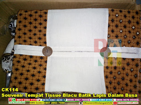 jual Souvenir Tempat Tissue Blacu Batik Lapis Dalam Busa
