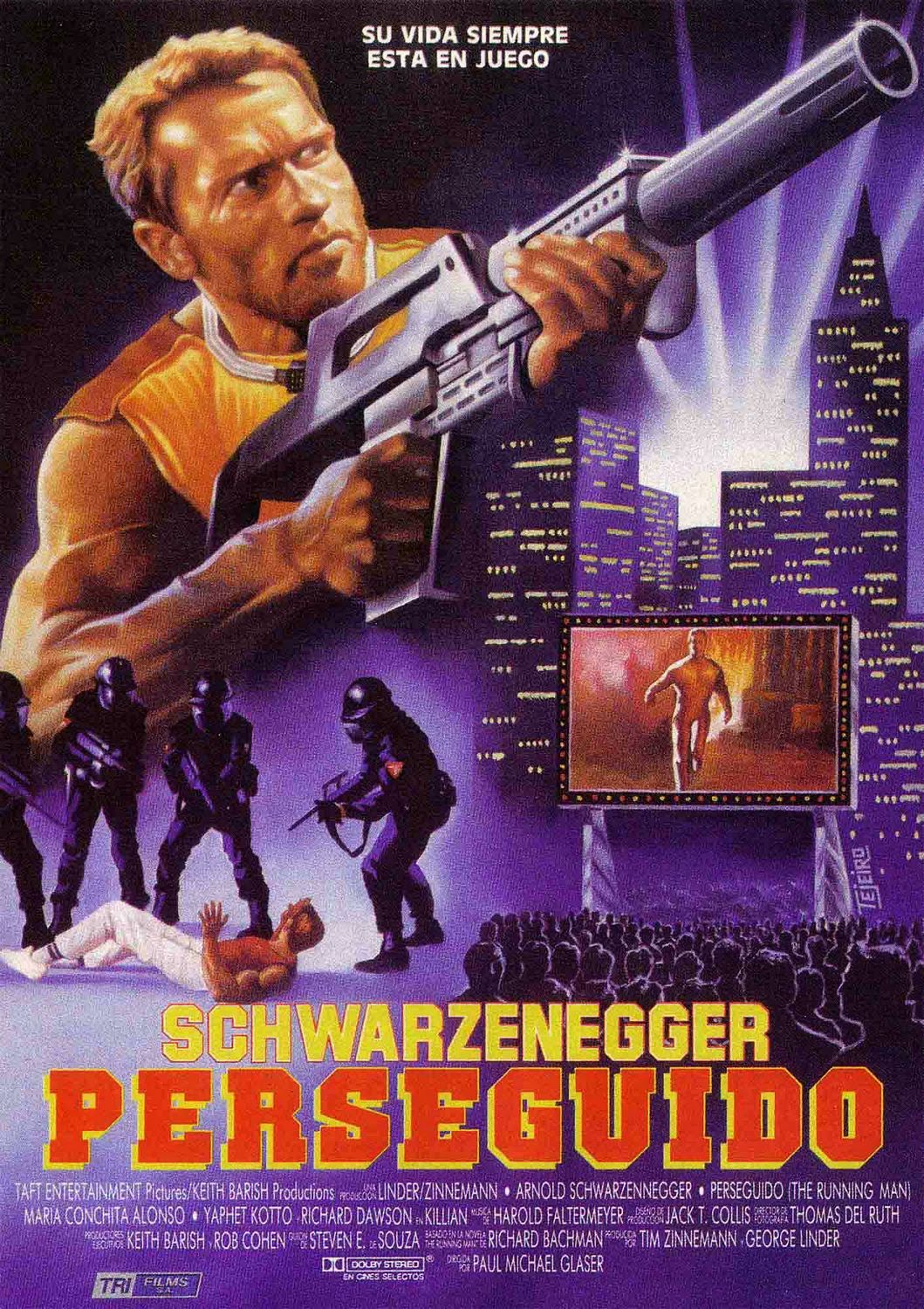 Film Thoughts: SCHWARZENEGGER SWEEPS: The Running Man (1987)