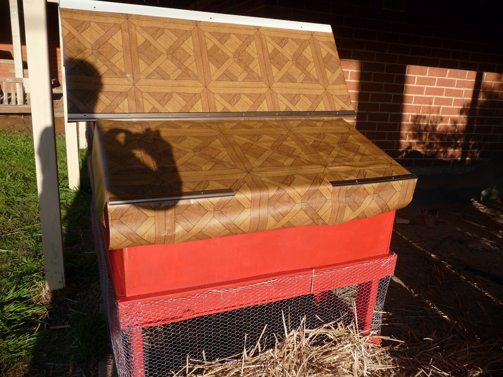 DIY Chicken Coop A Winter Project The waterproof vinyl roof