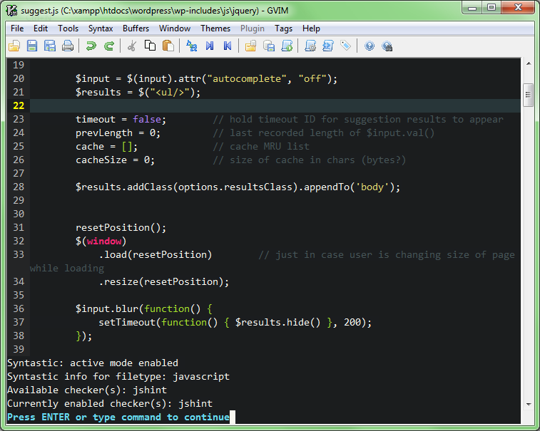 The Chef Programmer: Syntax check for PHP and JavaScript inside Vim