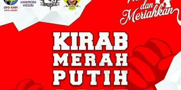 Pemerintah Kota Kediri Gandeng Pemuda Lakukan Kirab Bendera Merah Putih Raksaksa