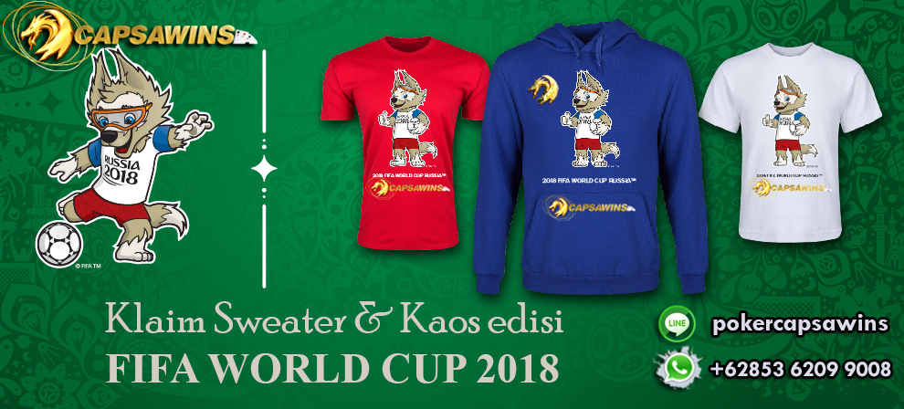 Hadiah Kaos Piala Dunia Capsawins Online Indonesia HADIAH KAOS EURO Poker Online Indonesia