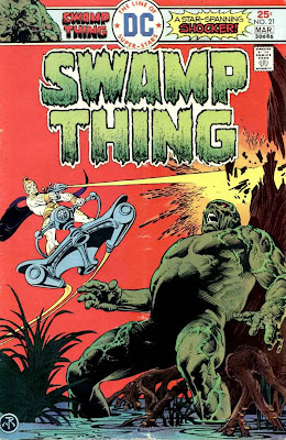 Swamp Thing v1 #21 1970s bronze age dc comic book cover art by Nestor Redondo
