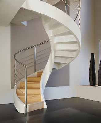 modern interior staircase design ideas with railing