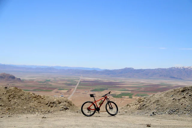 Biking in the deserts of Iran