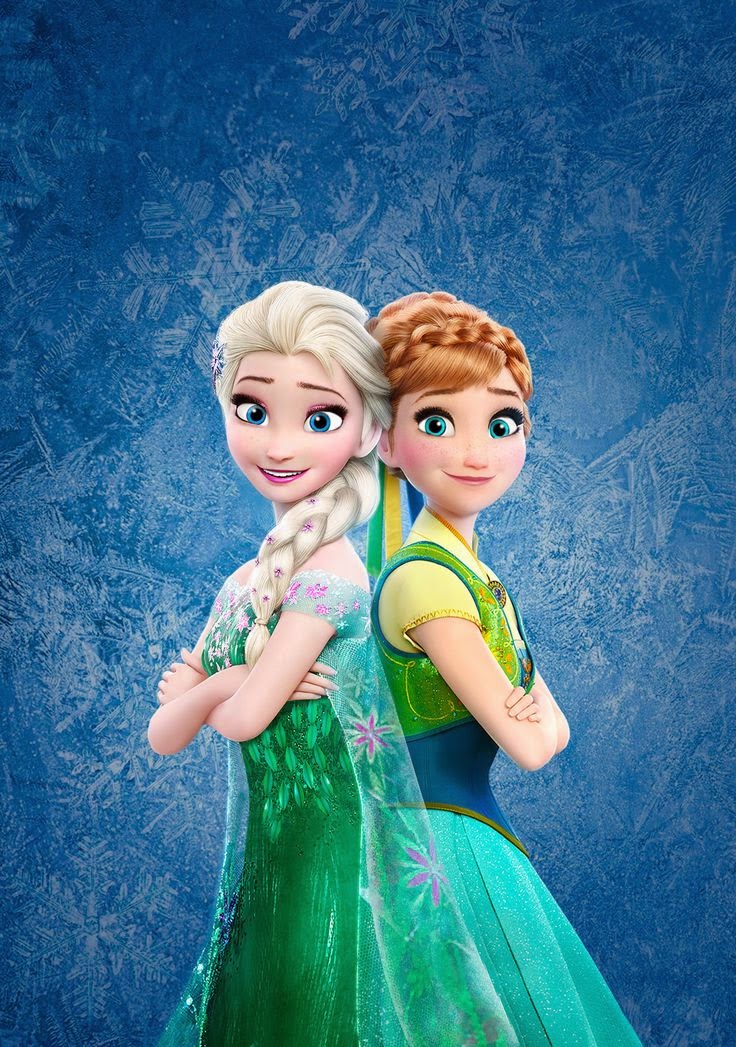 Looks novos das irmãs Anna e Elsa