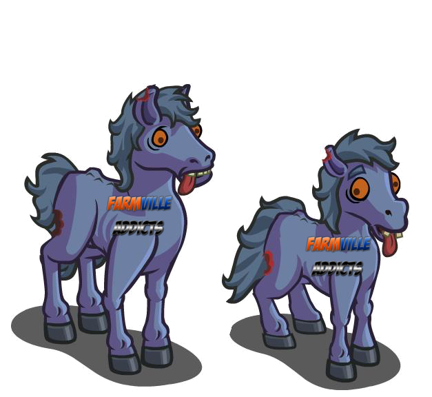 Farmville Addicts Experts Unreleased Zombie Horse & Zombie Foal