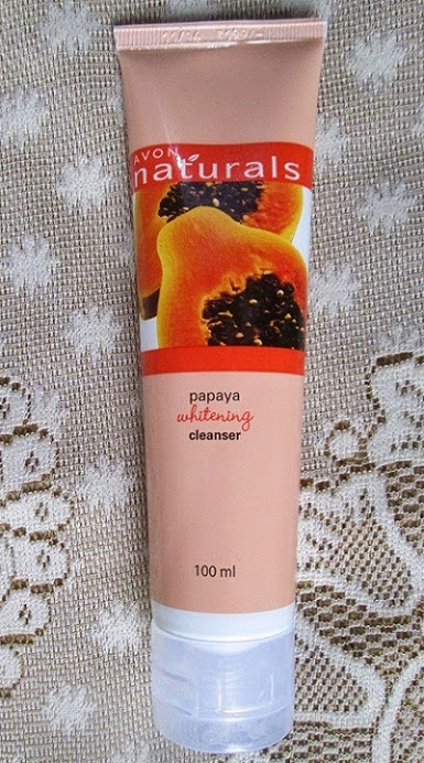 Avon Naturals papaya whitening cleanser review