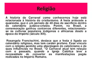 carnaval e religiao