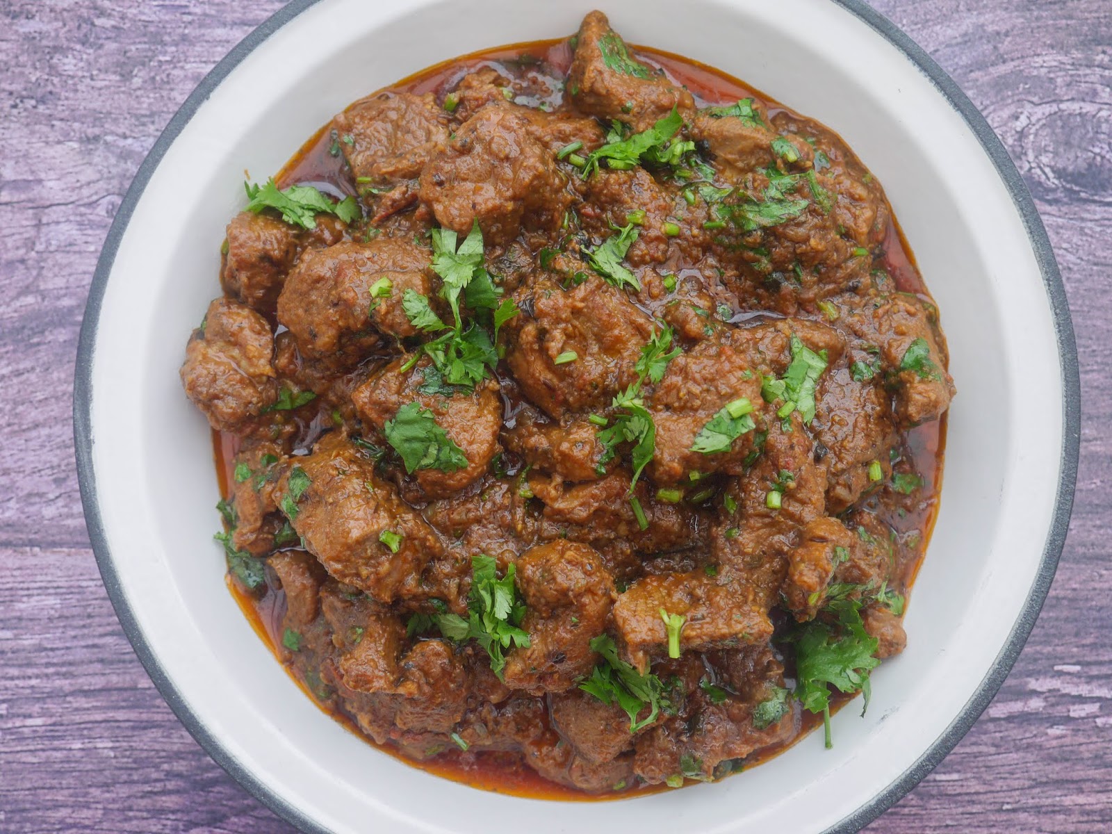 This Muslim Girl Bakes Boneless Lamb Curry.